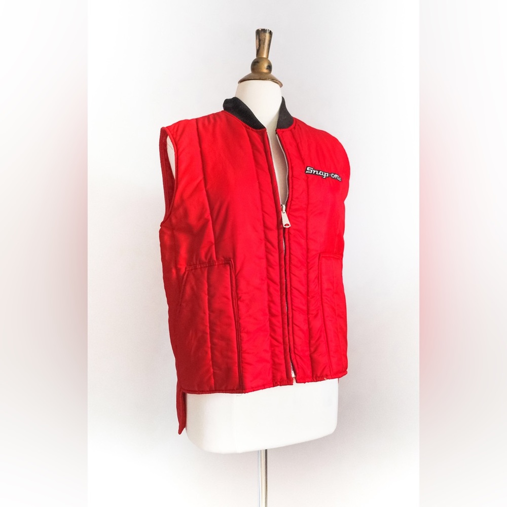 COPY - Vintage 1970’s Snap-On Red Nylon Vest • M/L